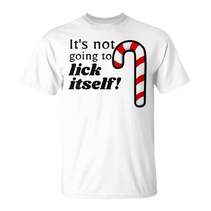 Christmas Adult Humor Lick Itself T  Party T-Shirt