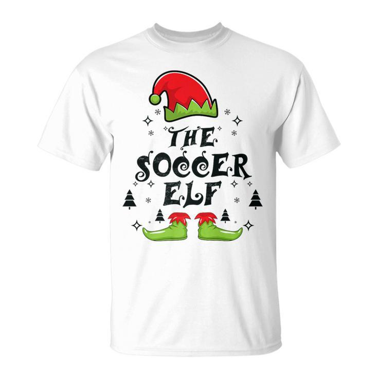 Christmas The Soccer Elf Family Matching Group T-Shirt