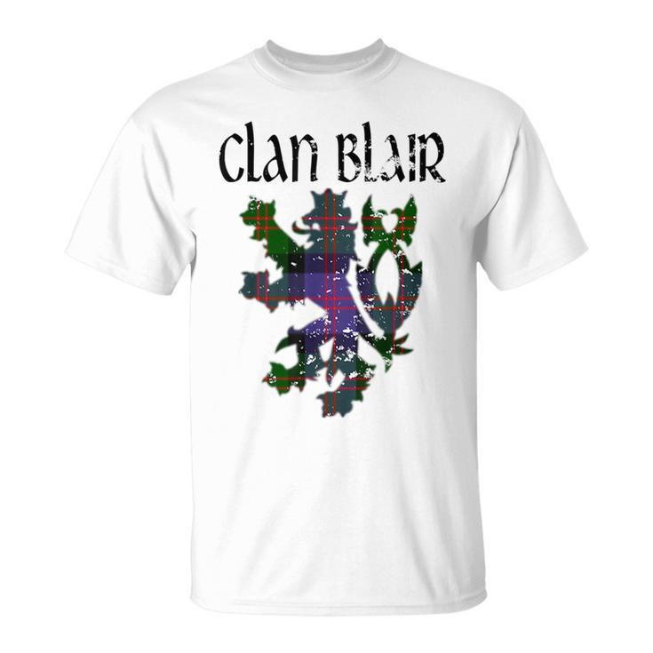 Clan Blair Tartan Scottish Family Name Scotland Pride Pride Month Funny Designs Funny Gifts Unisex T-Shirt