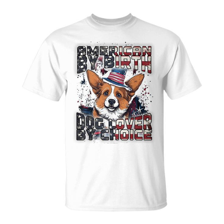 Corgi Dog Lover Patriotic 4Th Of July  Unisex T-Shirt