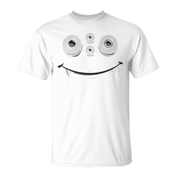 Cute And Spooky Halloween Monster Face W Th | Orange   Unisex T-Shirt