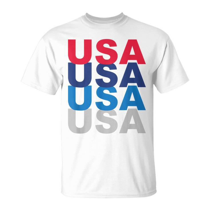 Cute Usa Red White Blue 4Th Of July Top  Unisex T-Shirt