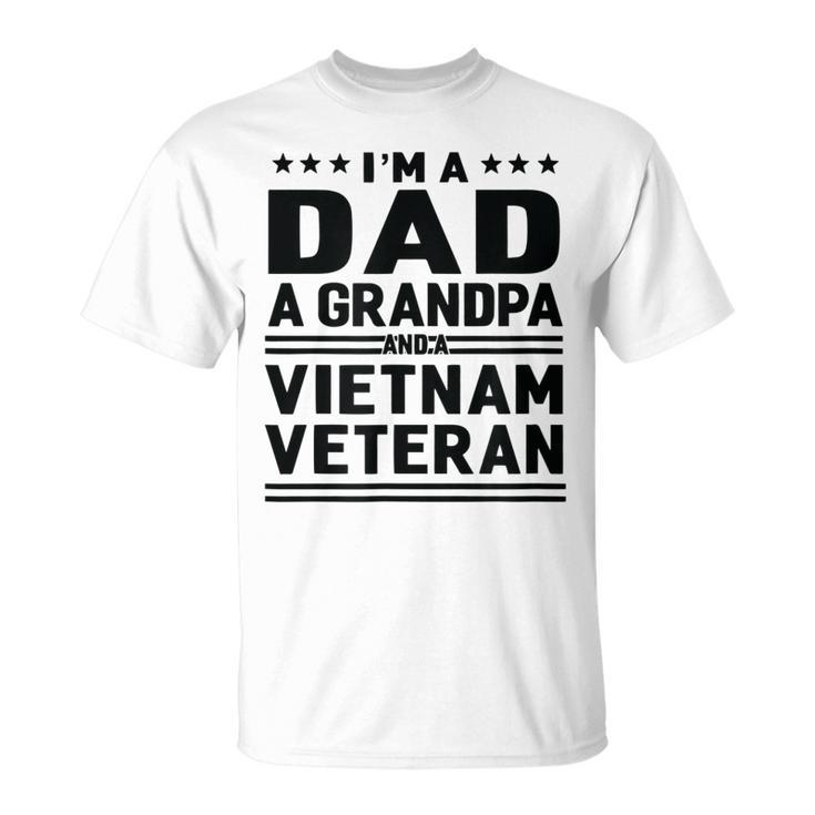 Dad Grandpa Vietnam Veteran Vintage Top Men Gift  Unisex T-Shirt