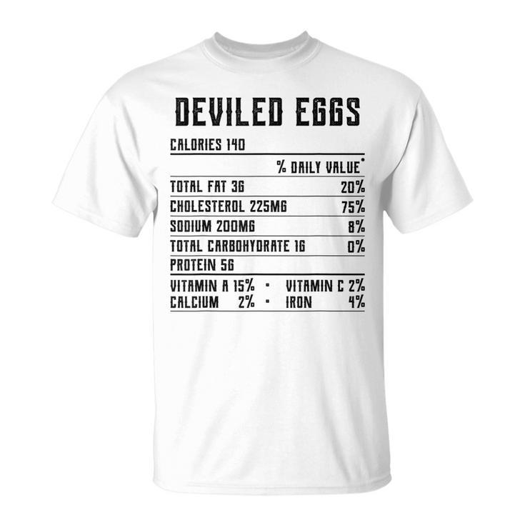 Deviled Eggs Nutrition Facts Thanksgiving 2020 Stuffed Eggs  Unisex T-Shirt
