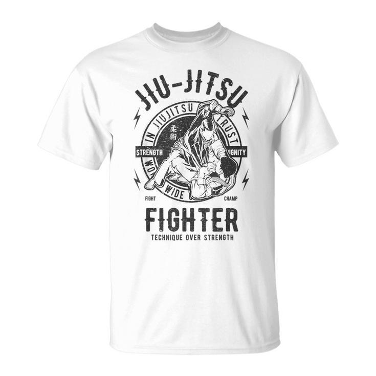 Distressed Jiu-Jitsu Bjj Brazilian Jiu Jitsu T-Shirt