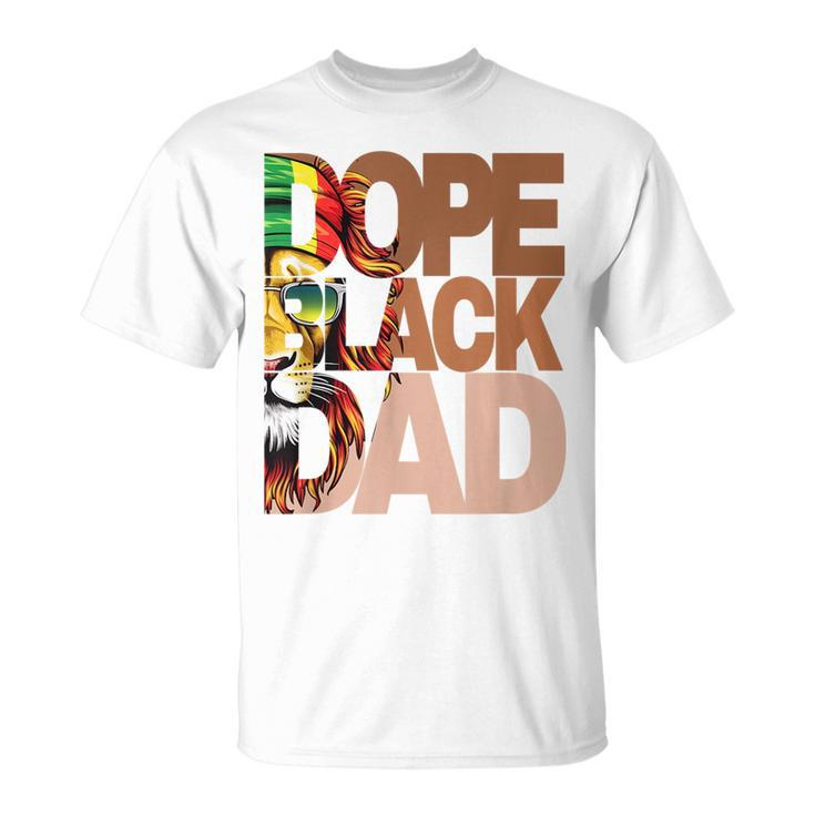 Dope Black Dad Junenth Fathers Day Black Man King  Unisex T-Shirt