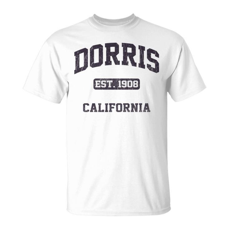 Dorris California Ca Vintage State Athletic Style T-Shirt