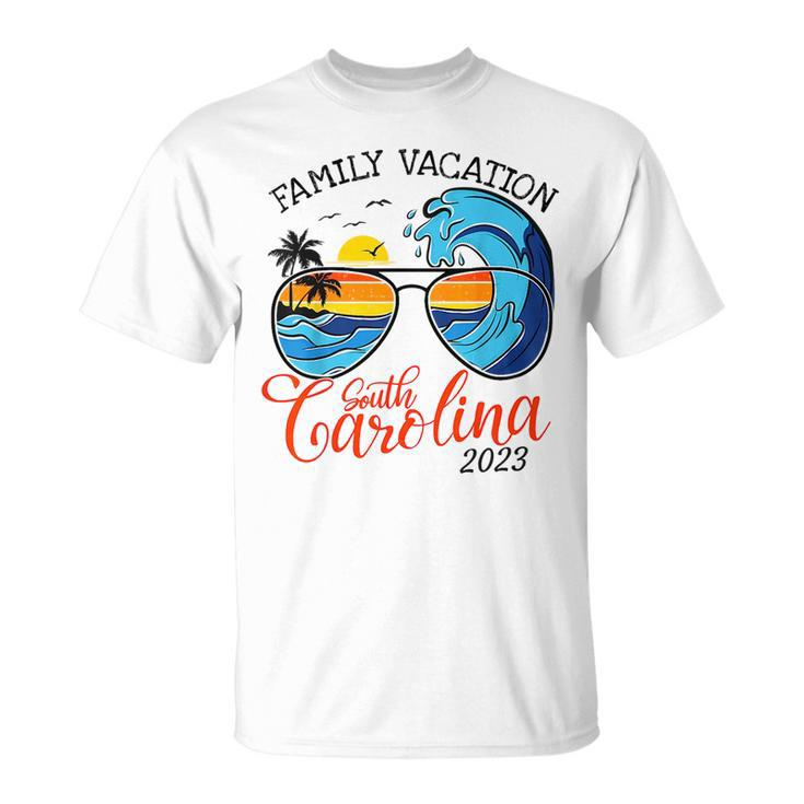 Family Vacay Squad  Family Vacation South Carolina 2023 Family Vacation Funny Designs Funny Gifts Unisex T-Shirt