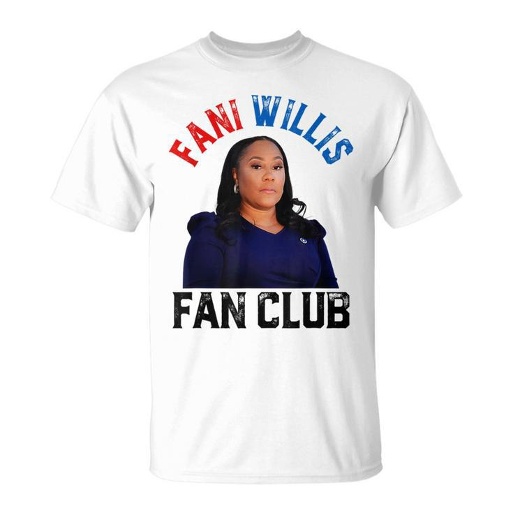 Fani Willis Fan Club Retro Usa Flag American Political T-Shirt