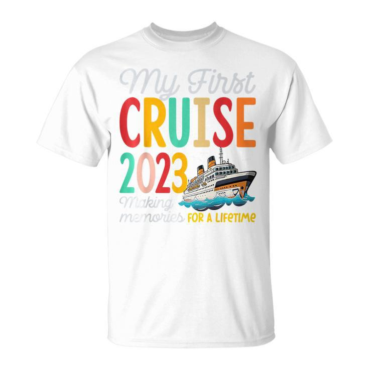 My First Cruise 2023 Vacation Ship Family Travel Squad T-Shirt