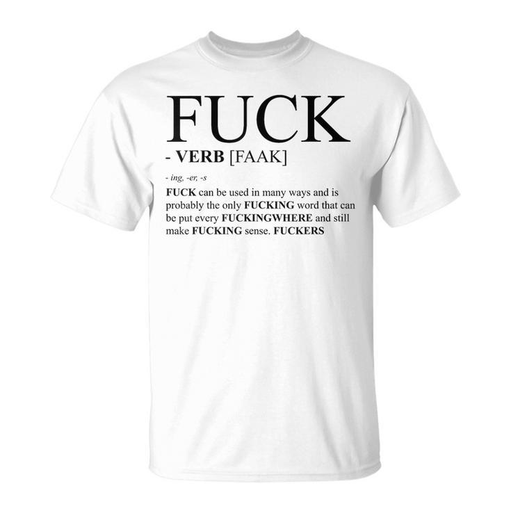 Fuck Definition Dictionary Profanity T-Shirt