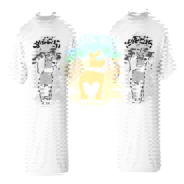 Funny Corgi Dog Beach Bum T Unisex T-Shirt