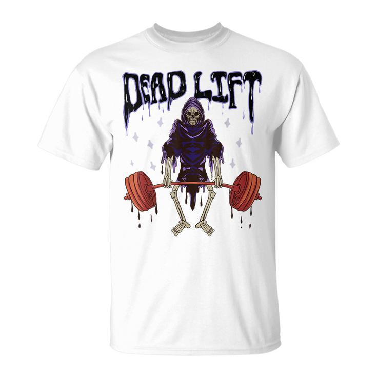 Gym Grim Reaper Deadlift Workout Occult Reaper T-Shirt