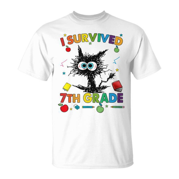 Funny Last Day Of Seventh 7Th Grade I Survived 7Th Grade  Unisex T-Shirt