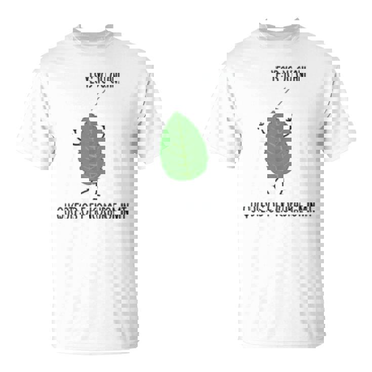 Funny Quotes Of Encourage Mint Motivational Puns Jokes Humor Unisex T-Shirt