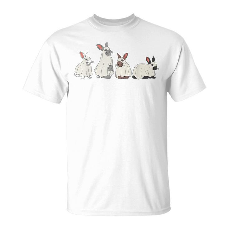 Spooky Season Bunny Rabbit Ghost Halloween Costume T-Shirt
