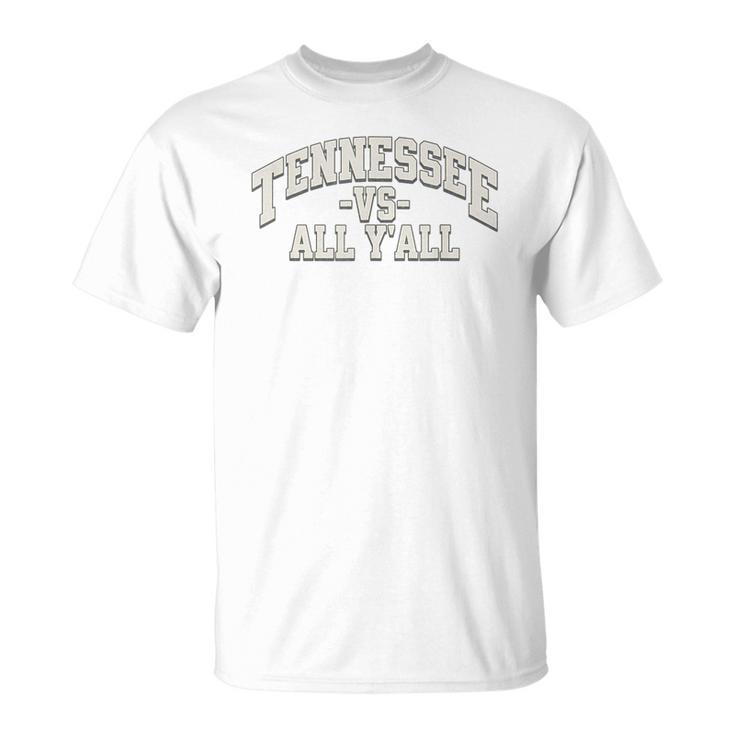 Tennessee -Vs- All Yall Knoxville Tn Orange T-Shirt
