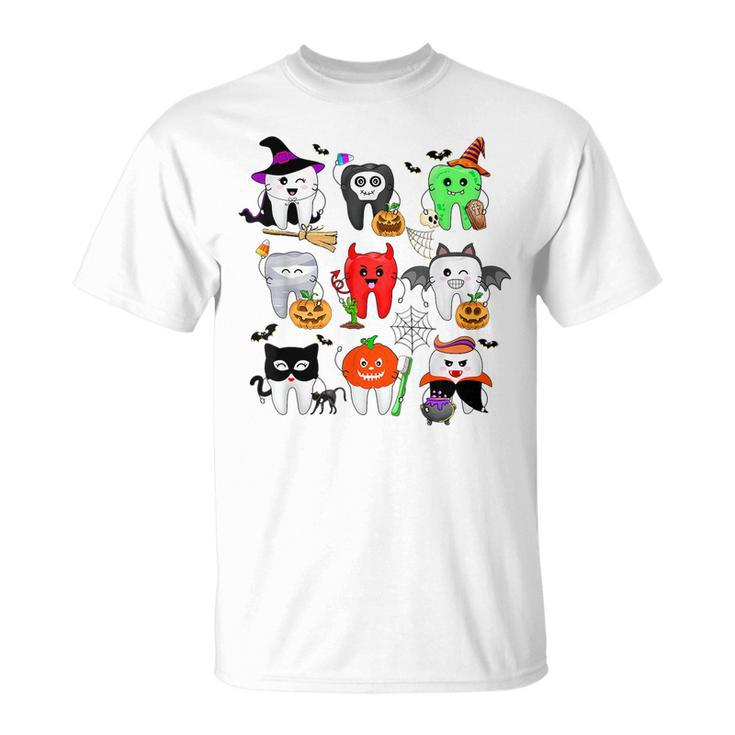 Funny Th Halloween Dental Assistant Spooky Dentist  Unisex T-Shirt
