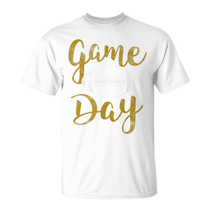 Game Day Football Cute Football Top T-Shirt