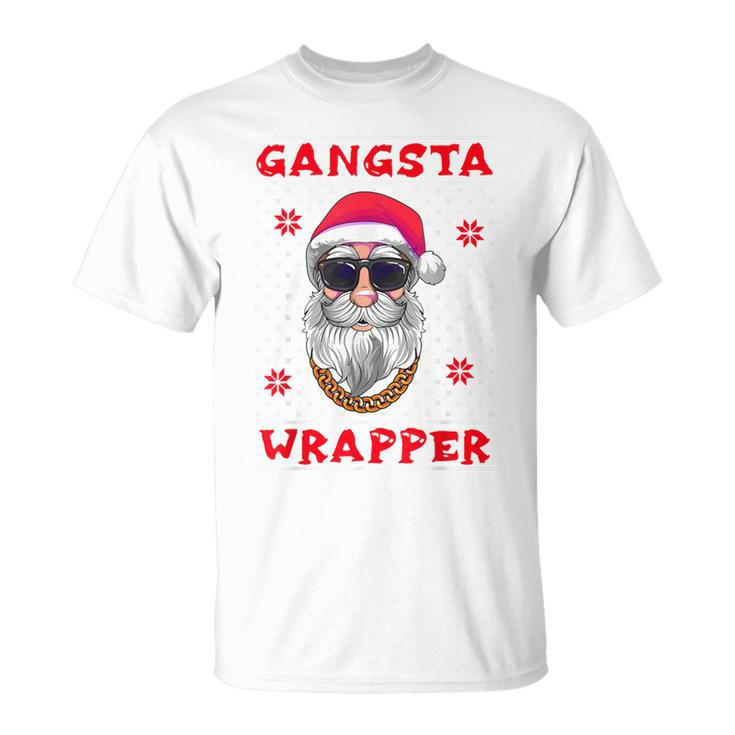 Gangsta Wrapper Ugly Christmas Sweater T-Shirt