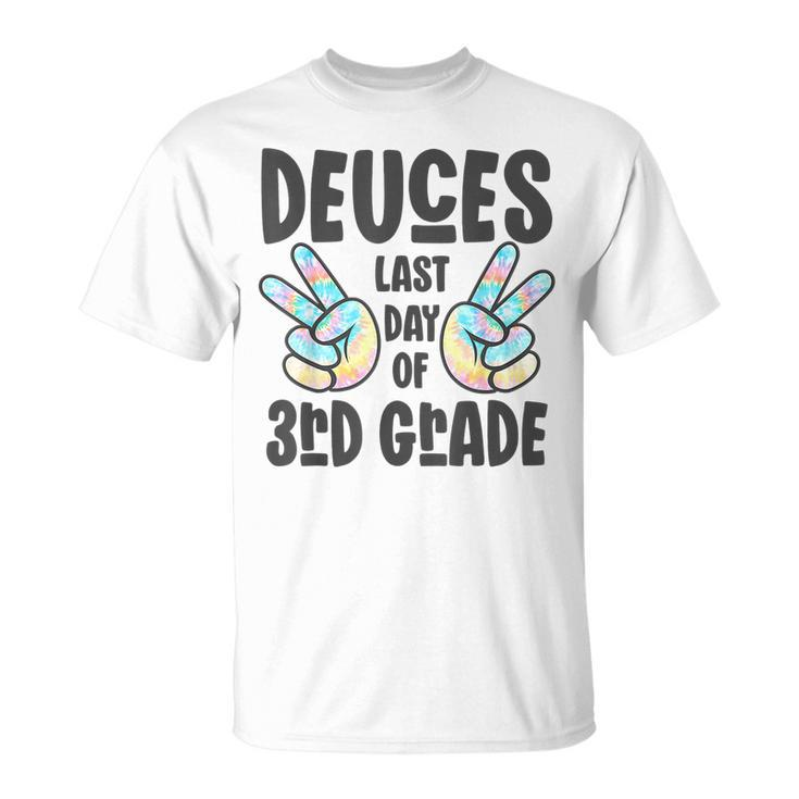 Goodbye Peace Out 3Rd Grade Deuces Last Day Of 3Rd Grade Unisex T-Shirt