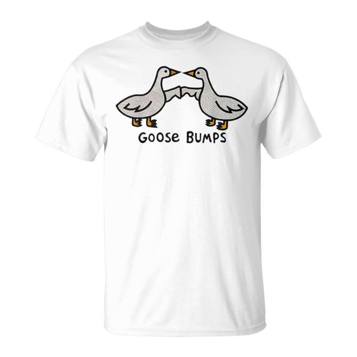 Goose Embroidered  Goose Bumps  Silly Goose  Unisex T-Shirt