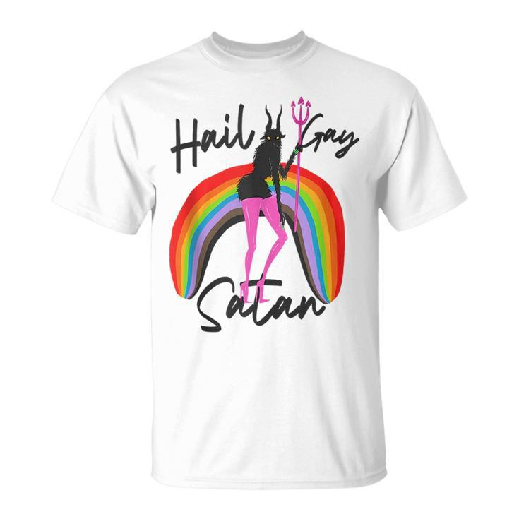 Hail Gay Satan Lgbt Gay Pride Month Transgender Lesbian  Unisex T-Shirt