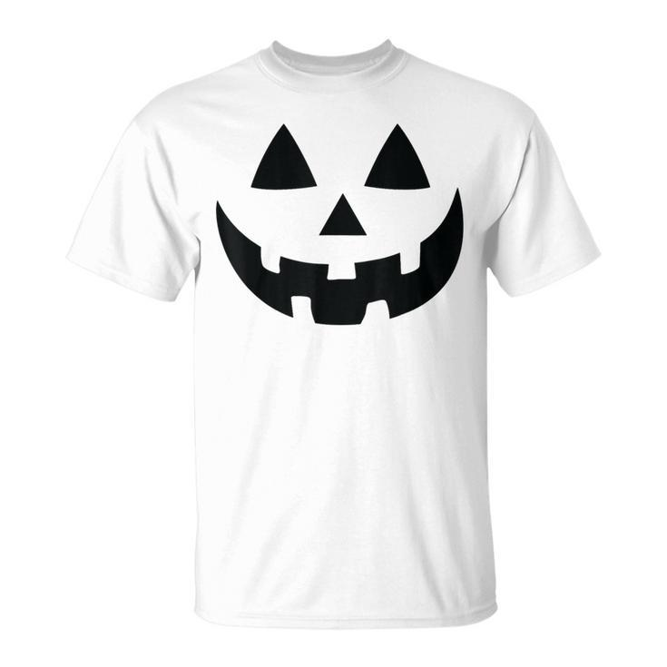 Halloween Jack-O-Lantern Pumpkin Face T-Shirt