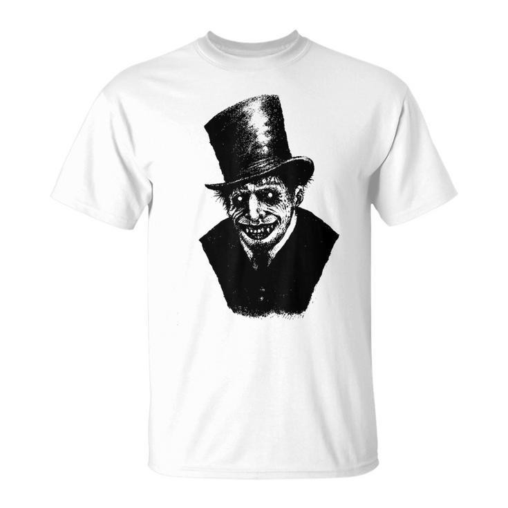 Halloween Scary Monster Guy With Tophat  Unisex T-Shirt