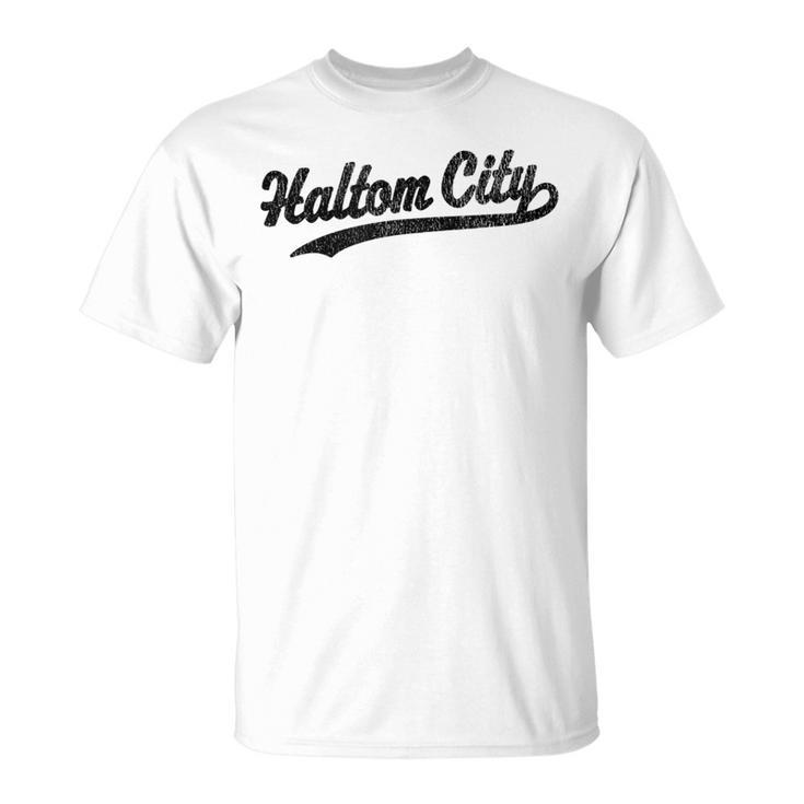 Haltom City Texas Tx Vintage Sports Graphic T-Shirt