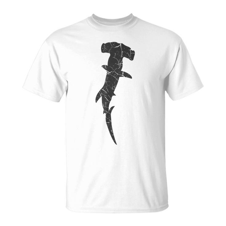 Hammerhead Shark Distressed Print - Vintage Hammerhead Shark  Unisex T-Shirt