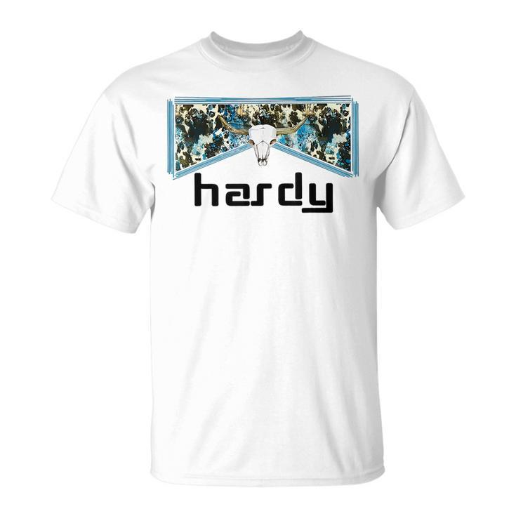Hardy Bull Skull Music Western T-Shirt