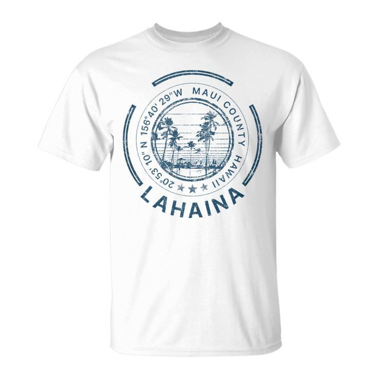Hawaii Lahaina Maui Retro Hawaiian T-Shirt
