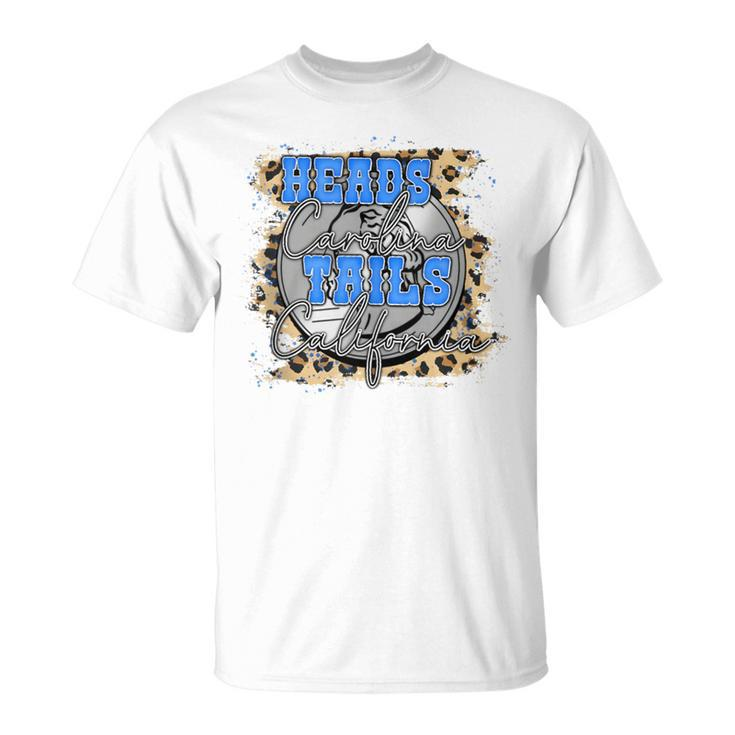 Heads Carolina Tails California Leopard Western Summer T-Shirt