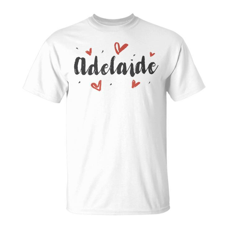 I Heart Adelaide Australia Cute Love Hearts T-Shirt