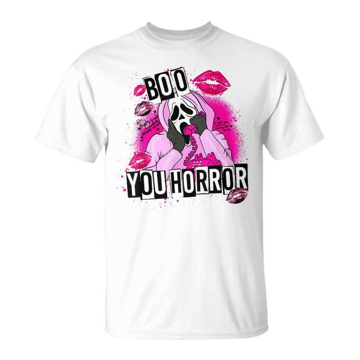 Hey Boo You Horror Scary Horror Movie Halloween T-Shirt