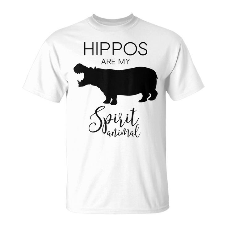 Hippo Hippopotamus Spirit Animal J000421 T-Shirt