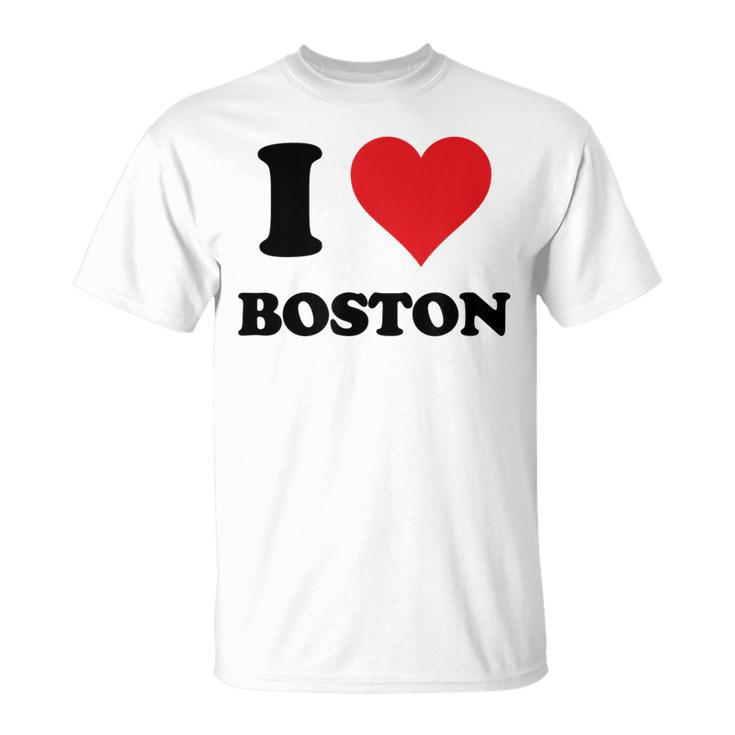 I Heart Boston First Name I Love Personalized Stuff Unisex T-Shirt
