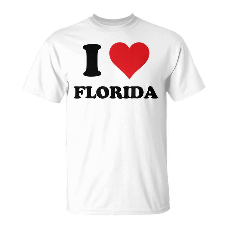 I Heart Florida First Name I Love Personalized Stuff Unisex T-Shirt