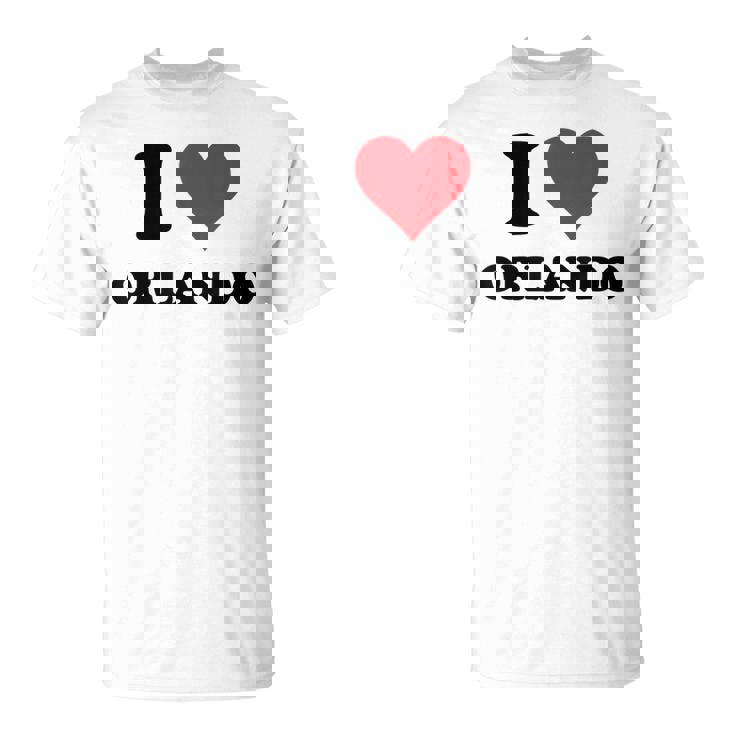 I Heart Orlando First Name I Love Personalized Stuff Unisex T-Shirt