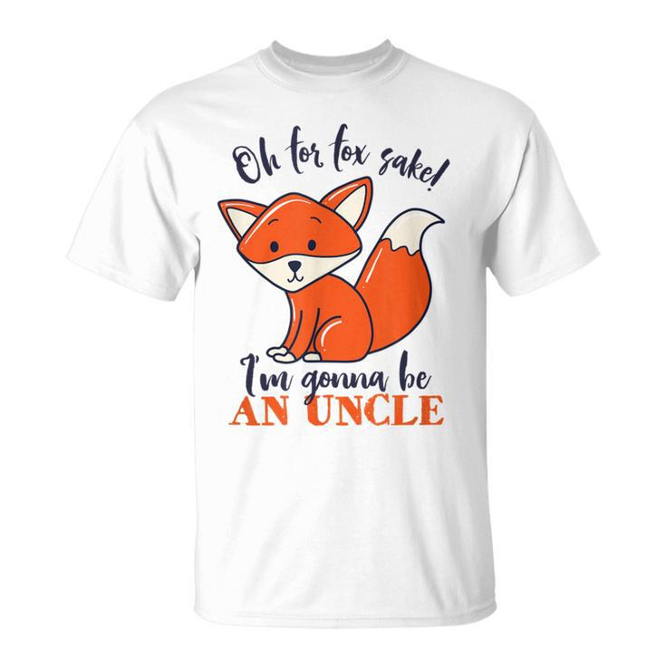 I'm Gonna Be An Uncle Fox Baby Announcement T-Shirt