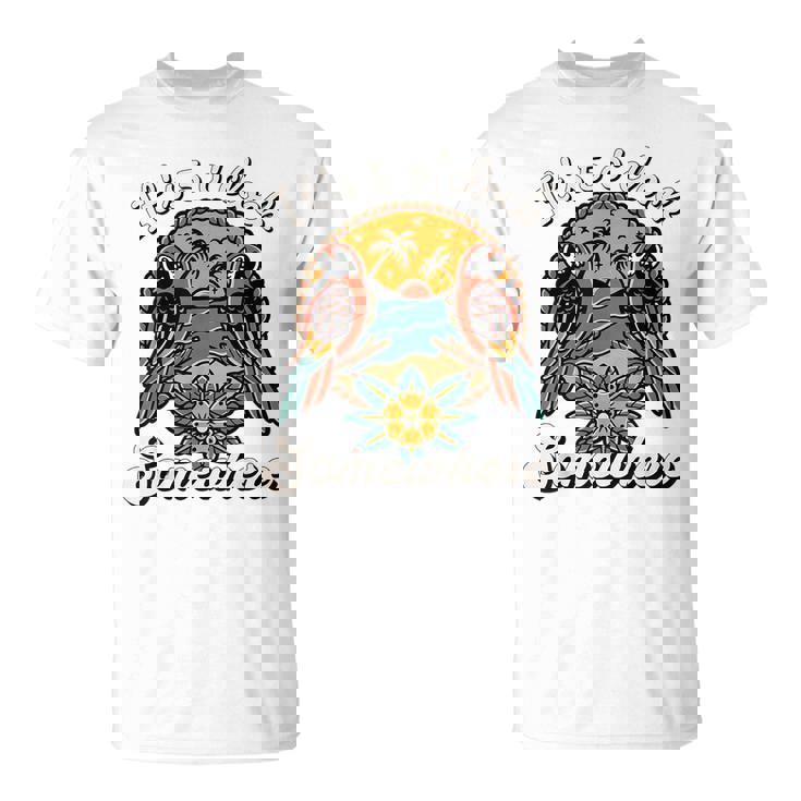 It's 5 O’Clock Somewhere Parrot Summer Beach Sunset Drinking T-Shirt