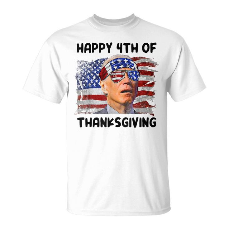 Joe Biden 4Th Of July Happy 4Th Of Thanksgiving Unisex T-Shirt