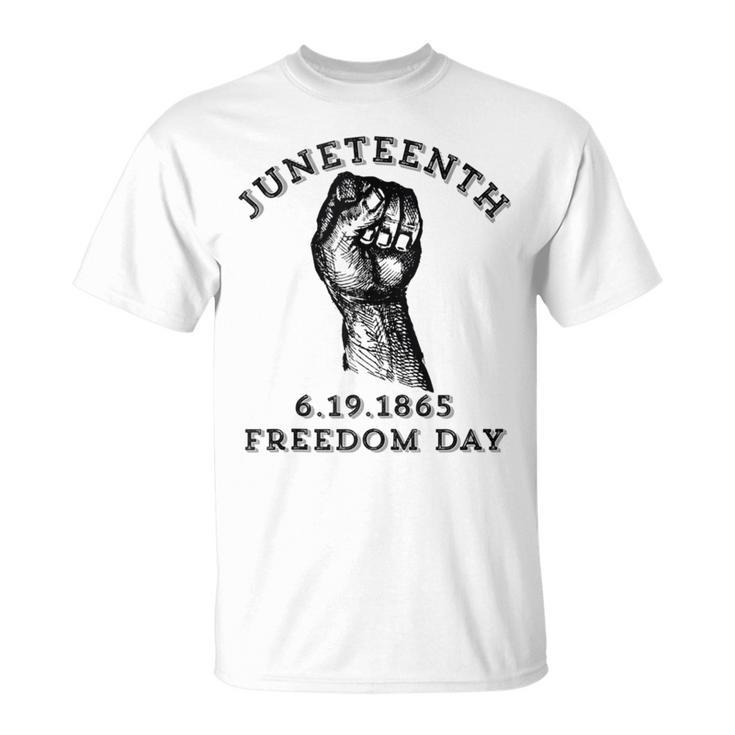 Junenth Fist  Celebrate Freedom Independence Day  Unisex T-Shirt