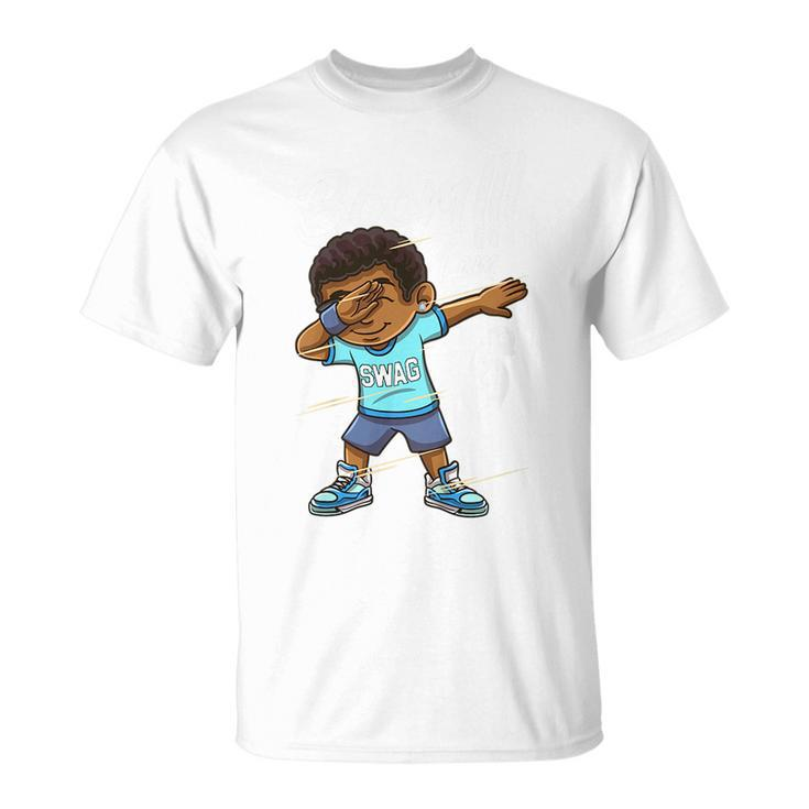 Kids Boom Im 6 Year Old Black Boy Dabbing Birthday Party 6Th Bday  Unisex T-Shirt