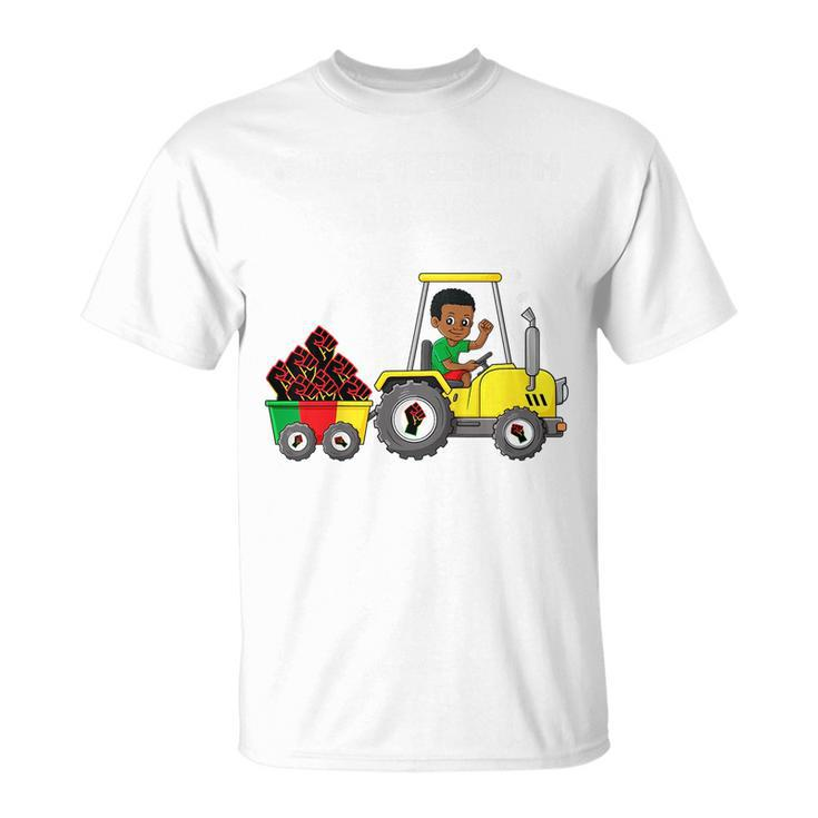 Kids Junenth 1865 Boy In Tractor Funny Toddler Boys Fist  Unisex T-Shirt