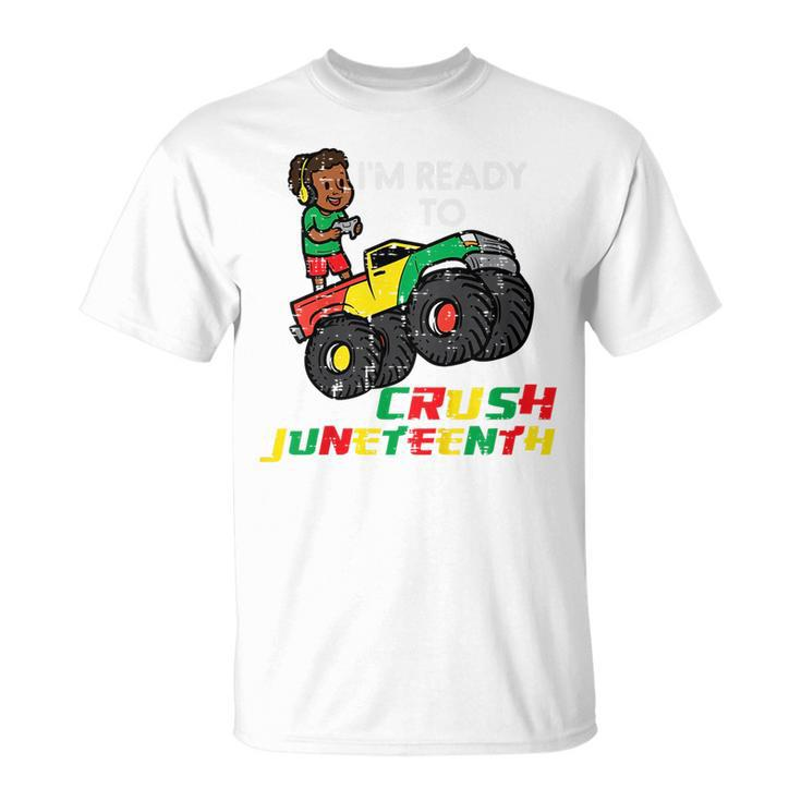 Kids Ready To Crush Junenth Black Boy Toddler Boys Kids Youth  Unisex T-Shirt
