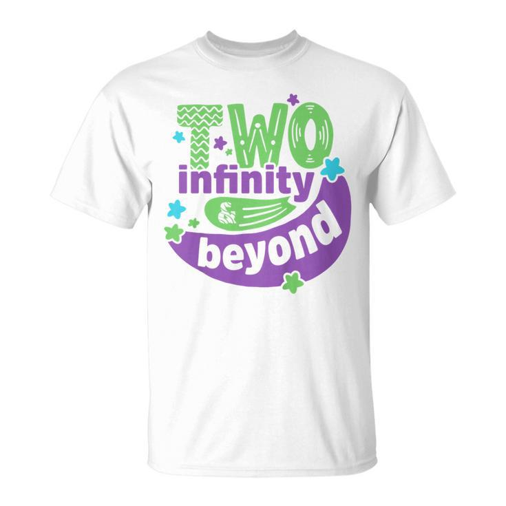 Kids Two Infinity N Beyond 2Nd Birthday Children Toddler Baby Boy Unisex T-Shirt