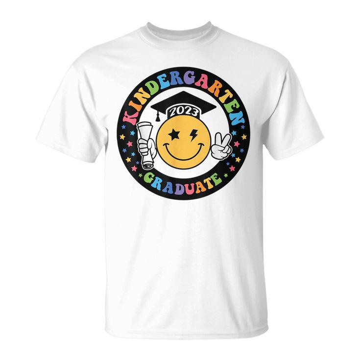 Kindergarten Graduate Retro Smile Face Kinder Graduation  Unisex T-Shirt