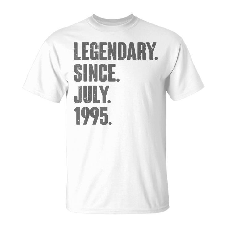 Legendary Since July 1995 27 Year Old 27Th Birthday Gifts Unisex T-Shirt
